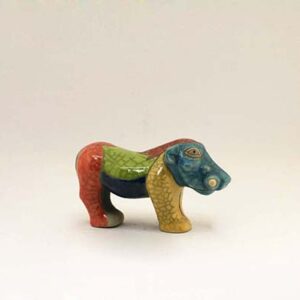 Raku Ceramic Warthog Small